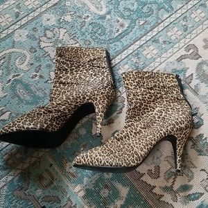 Two Lips Vintage Leopard Booties